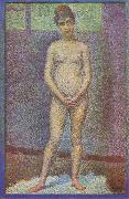 Georges Seurat Model,Front View (mk09) oil painting reproduction